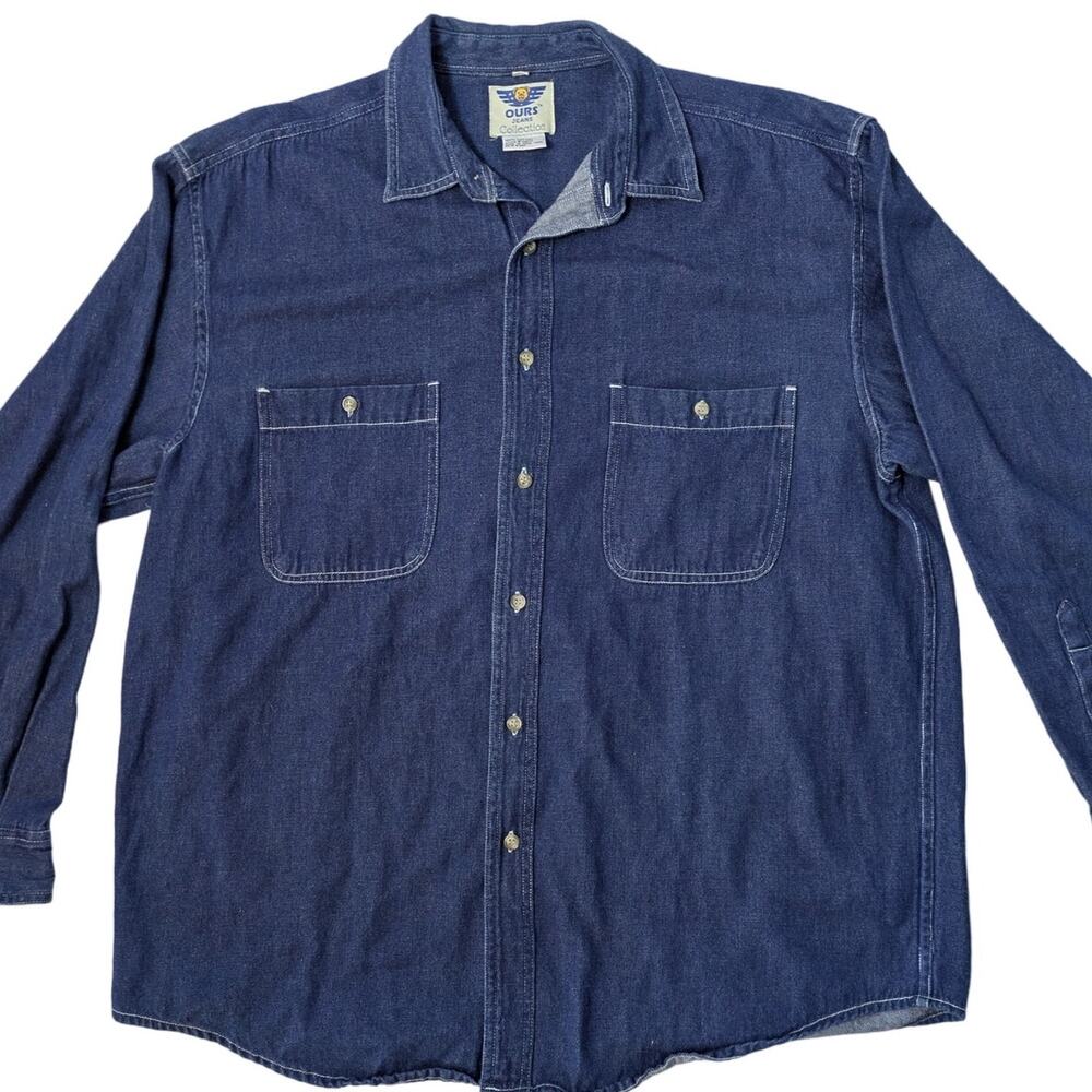 Denim Button Down Shirt / Jacket - image 1